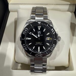 Tag Heuer Silver and Black Dive Watch